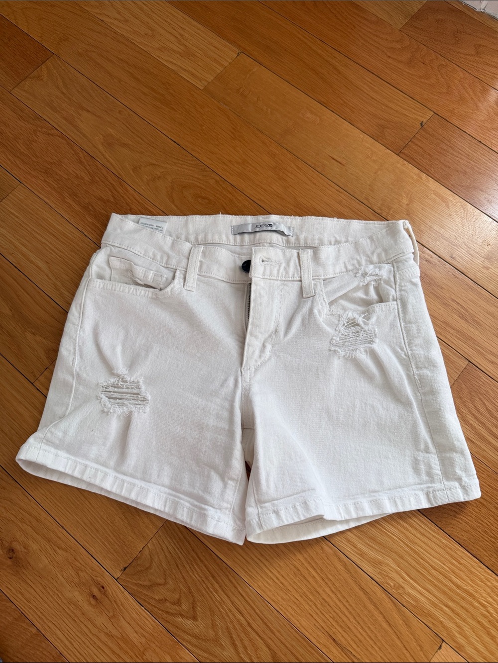 Joe’s White Distressed Women’s Denim Shorts